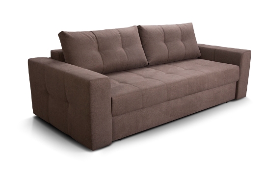 коричневый прямой диван