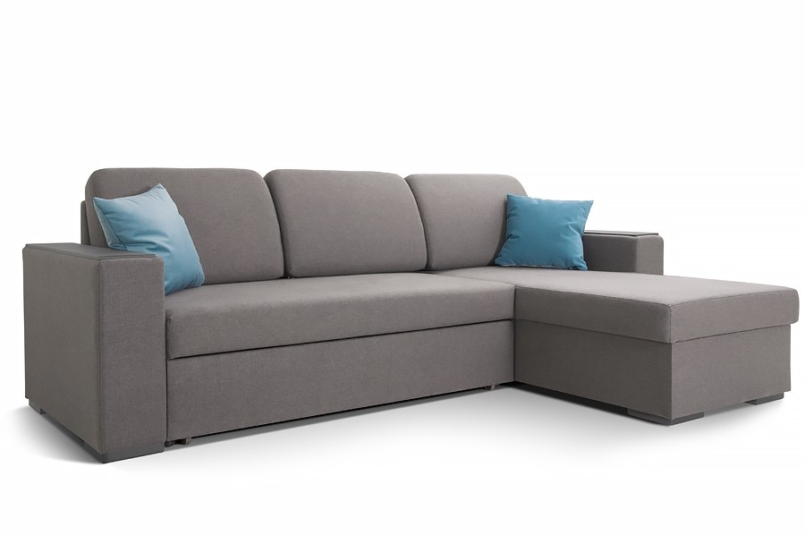 Купить серый угловой диван по доступной цене в Москве