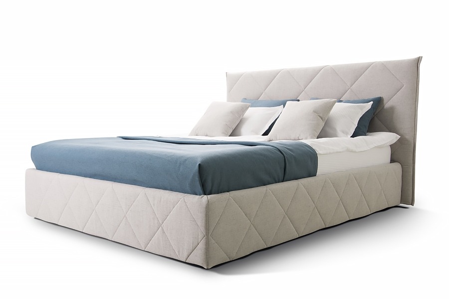 Флоренция кровать с ПМ (серый) 1600x2000 см