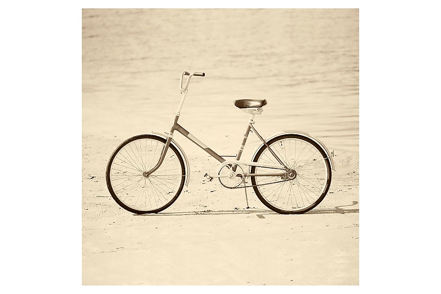 Картина ретро велосипед