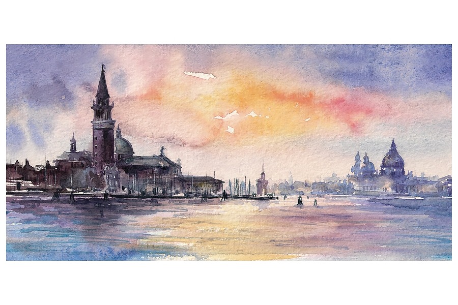 Картина венецианский закат