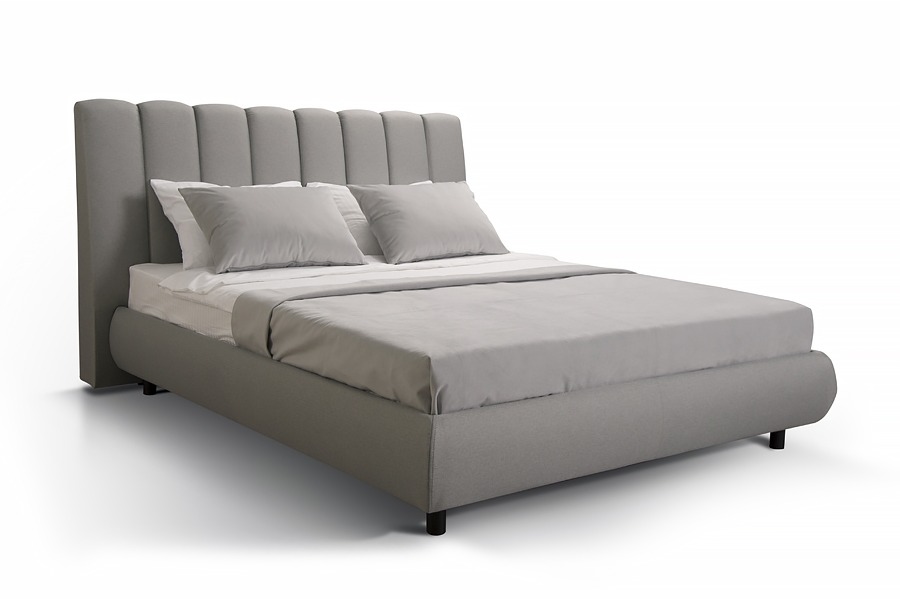 Интерьерная кровать Плаза 1800x2000 с ПМ - PLAZA цвет Серый