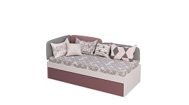 Детская кровать с дополнительным спальным местом Smarty pink