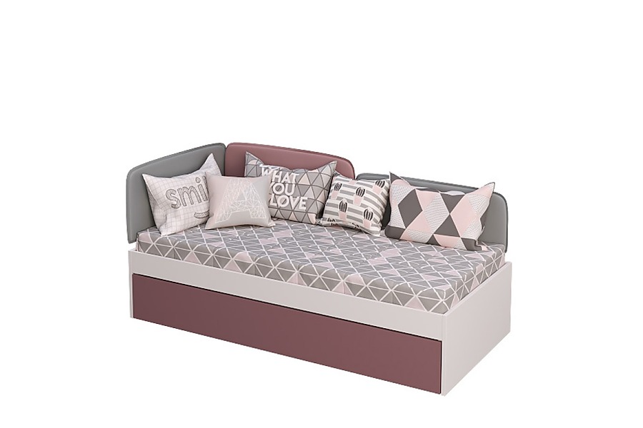Детская кровать с дополнительным спальным местом Smarty pink